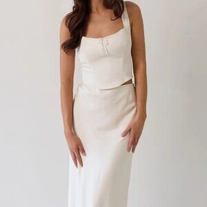 NWT Two Piece White Bridal Set - Park & Fifth Conrad Set